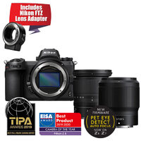 Nikon Z6 + 24-70mm f/4 S Lens + 50mm f/1.8 S Lens + FTZ Adapter