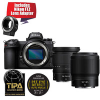 Nikon Z7 + 24-70mm f/4 S Lens + 50mm f/1.8 S Lens + FTZ Adapter