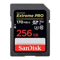 SanDisk Extreme Pro 256GB SDXC UHS-I 170MB/s Memory Card - V30