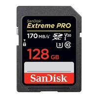 SanDisk Extreme Pro 128GB SDXC UHS-I 170MB/s Memory Card - V30