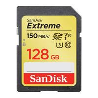 SanDisk Extreme 128GB SDXC UHS-I 150MB/s Memory Card - V30