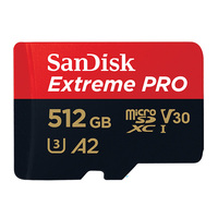 SanDisk 256GB Extreme Pro UHS-I microSDXC Memory Card with Adapter