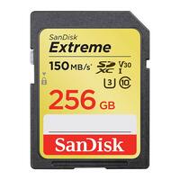 SanDisk Extreme 256GB SDXC UHS-I 150MB/s Memory Card - V30