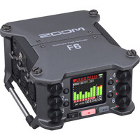 Zoom F6 FXR106 6 Input 14 Track Multitrack Field Recorder