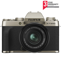 Fujifilm X-T200 + XC 15-45mm Lens - Champagne Gold