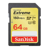 SanDisk Extreme Pro 64GB SDXC UHS-I 150MB/s Memory Card - V30 - No Packaging