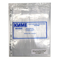 Klame Archival Storage for 4X5 Film Files – 2 Strips x 2 Exposures – 25 Sheets