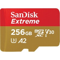 SanDisk Extreme 256GB microSDXC UHS-I 160MB/s Memory Card with No Adapter - V30