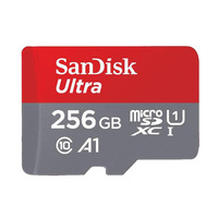 SanDisk Ultra 256GB microSDXC UHS-I 100MB/s Memory Card with No Adapter - V10