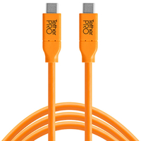 Tetherpro 90cm USB-C to USB-C Hi-Vis Orange Cable
