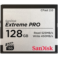 Sandisk Extreme Pro 128GB CFast 2.0 515MB/s Memory Card - No Packaging
