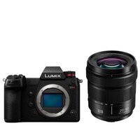 Panasonic Lumix S1R Body-Black + LUMIX S 20-60mm F3.5-5.6 Compact Wide-Angle Standard Zoom Lens