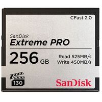 Sandisk Extreme Pro 256GB CFast 2.0 525MB/s Memory Card