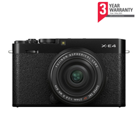 Fujifilm X-E4 Camera with XF 27mm F2.8 R WR Lens - Black