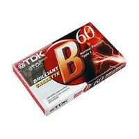 TDK B60 Cassette Tape - 60 Minutes - 1 Pack