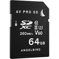 Angelbird AV Pro 64GB SDXC UHS-II 260MB/s Memory Card - V60