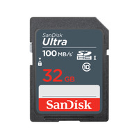 SanDisk 32GB Ultra UHS-I SDHC Memory Card – 100MB/S