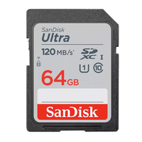 SanDisk 64GB Ultra UHS-I SDXC Memory Card – 120mb/s