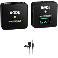 Rode Wireless GO II Black + Rode Microphone Lavalier GO Black