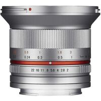 Samyang 12mm f/2.0 UMC Micro Four Thirds Mount - Silver