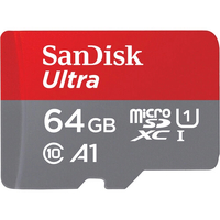 SanDisk Ultra 64GB microSDXC UHS-I 120MB/s Memory Card with No Adapter - V10
