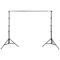 Manfrotto LA1108 Support for 3m Curtain & Roll Up Backgrounds - Metal Collars