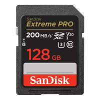 SanDisk Extreme Pro 128GB SDXC UHS-I 200MB/s Memory Card - V30