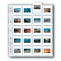 Archival Storage for 35mm Slides - 25 Sheets of 5 Strips x 4 Frames