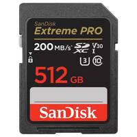 SanDisk Extreme Pro 512GB SDXC UHS-I 200MB/s Memory Card - V30