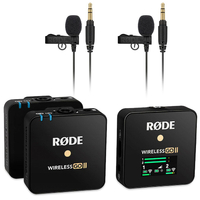 Rode Wireless GO II Black with 2x Rode Microphone Lavalier GO Black