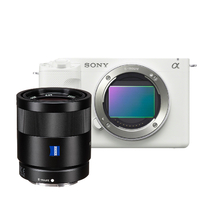 Sony ZV-E1 Mirrorless Camera with Sonnar T* FE 55mm f/1.8 ZA Lens - White