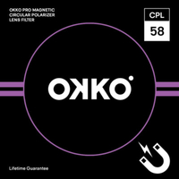 Okko 58mm Pro Magnetic CPL Circular Polarising Filter