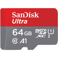 SanDisk Ultra 64GB microSDXC UHS-I 140MB/s Memory Card with No Adapter - V10