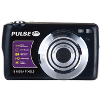 PULSE 18MP Compact Camera Kit with 8x Optical Zoom - Black