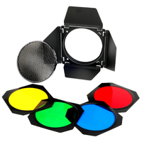 Godox Barndoor with Grid & Colour Filter Set