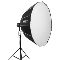 Nanlite 150cm Easy Up Quick-Fold Parabolic Softbox for Forza 200, 300/300B, 500 And 720/720B