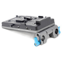 Kondor Blue Cine V Mount Battery Plate for LWS 15mm Rods - Space Grey