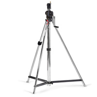 Manfrotto 083NW 2-Section Wind Up Stand with Leveling Leg - Chrome Steel