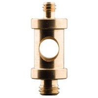 Manfrotto 118 Adaptor Spigot Male 16mm Short with 1/4 and 3/8 Screw