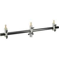 Manfrotto 154 Triple Microphone Holder Bar - Black