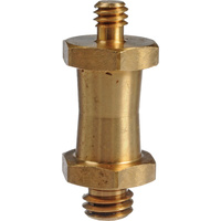 Manfrotto 037 Reversible Short Stud, with 3/8" and 1/4"-20 Threads - Brass