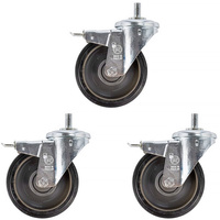 Manfrotto 374-10 Braked Wheel Set 160mm Diameter - M10 Thread