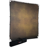 Manfrotto LL LB7924 EzyFrame Vintage Background Kit 6.5 x 7.5' - Olive