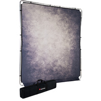 Manfrotto LL LB7928 EzyFrame Vintage Background Kit 6.5 x 7.5' - Smoke