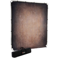 Manfrotto LL LB7934 EzyFrame Vintage Background Kit - 6.5 x 7.5', Walnut