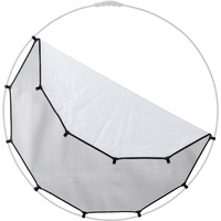 Manfrotto LL LR3332 Halo Compact Plus Cover - Silver/White, 38"