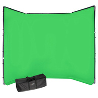 Manfrotto MLBG4301KG FX Portable Background Kit - Chroma-Key Green, 13.1 x 9.5'