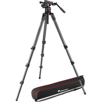 Manfrotto MVK612CTALL 612 Nitrotech Fluid Video Head and 536 Carbon Fiber Single Leg Tripod