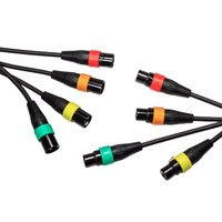 Zoom XLR-4c/cp Microphone Cables with Colour ID Rings Pack