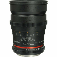 Samyang 35mm T1.5 VDSLR UMC II Cinema Lens for MFT